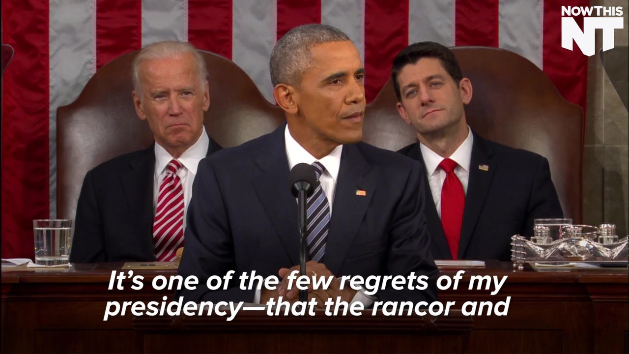 President Obama: Partisanship in Politics One of My "Regrets"