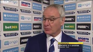 Claudio Ranieri Post Match Interview - Newcastle 0-3 Leicester City - 21_11_2015