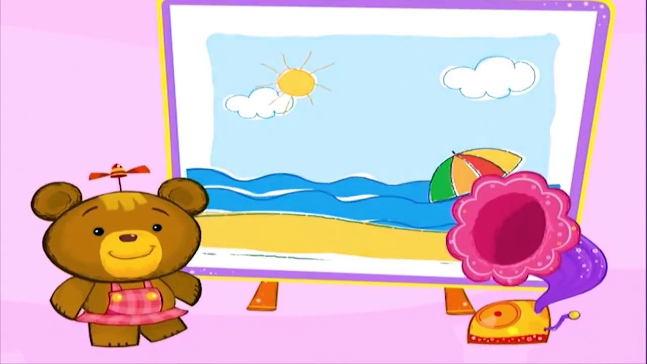 Музыкальные мультики: Медвежонок Бенни! Музыка для малышей Звуки моря. Bonnie Bear