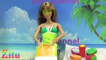 Đồ chơi trẻ em Bé Na & Búp bê Barbie tập 10 Đi tắm biển swimming Kids toys