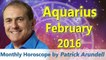 Aquarius Horoscope February 2016