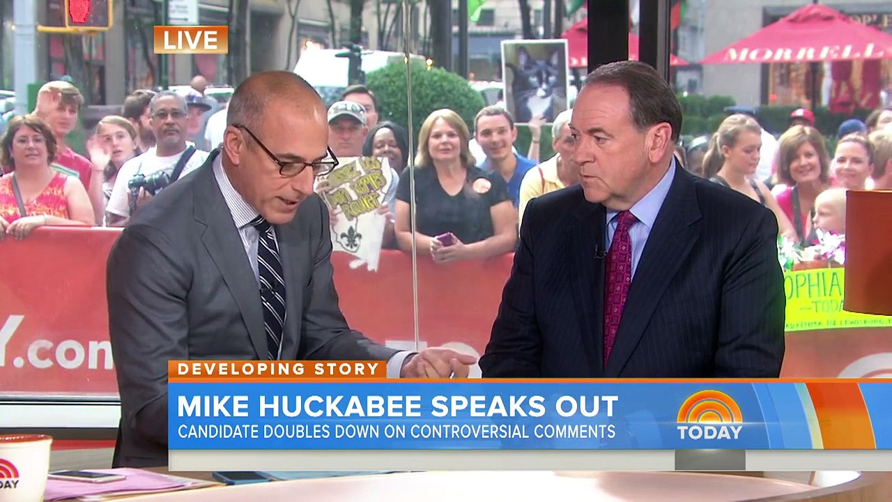 Mike Huckabee: Jews Support My Holocaust Comments | TODAY