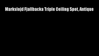 Markslojd Fjallbacka Triple Ceiling Spot Antique