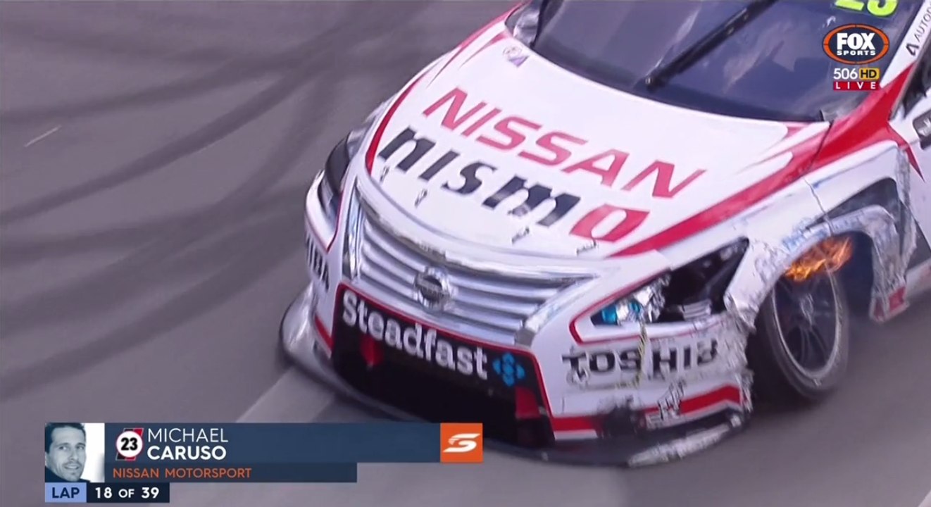 Adelaide2015.Race2.Caruso_Huge_Crash