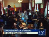 Correa evaluó con el área de desarrollo social sus nueve años en el poder