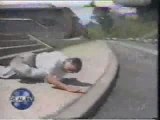 Jackass - horrible crash en skate