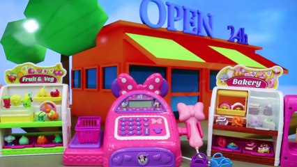 Download Video: MINNIE MOUSE Electronic CASH REGISTER BowTique Mickey Mouse Shopping for Shopkins Toys DisneyCarToys