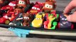 Pixar Cars Hydro Wheels Racers Mack, RED , Lightning , Mater and Rip Clutchgoneski in the