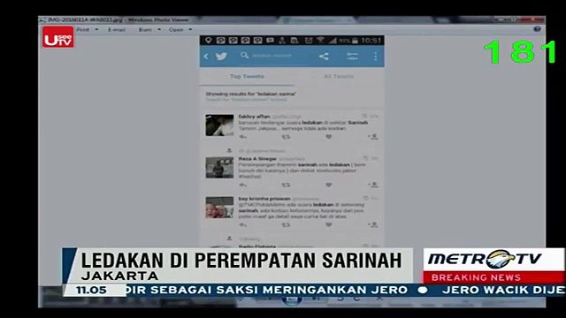 Jakarta Bomb - After the shooting occurred BOM Explode In Sarinah, 3 killed, Jakarta Indonesia 14 january 2016