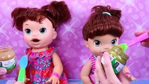 Baby Alive EATS Baby Food! Lucy Baby Doll Has Grossest Diaper Poop Ever by DisneyCarToys