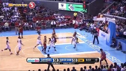 San Miguel vs Rain or Shine - 3rd Quarter - PBA Semis Game 5 Philippine Cup 2015-2016