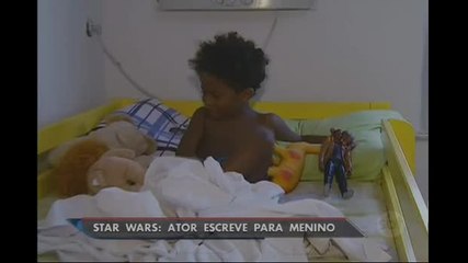 Ator de Star Wars escreve para fã brasileiro de 4 anos
