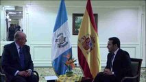 El Rey Juan Carlos y Jimmy Morales afianzan la relación de España y Guatemala