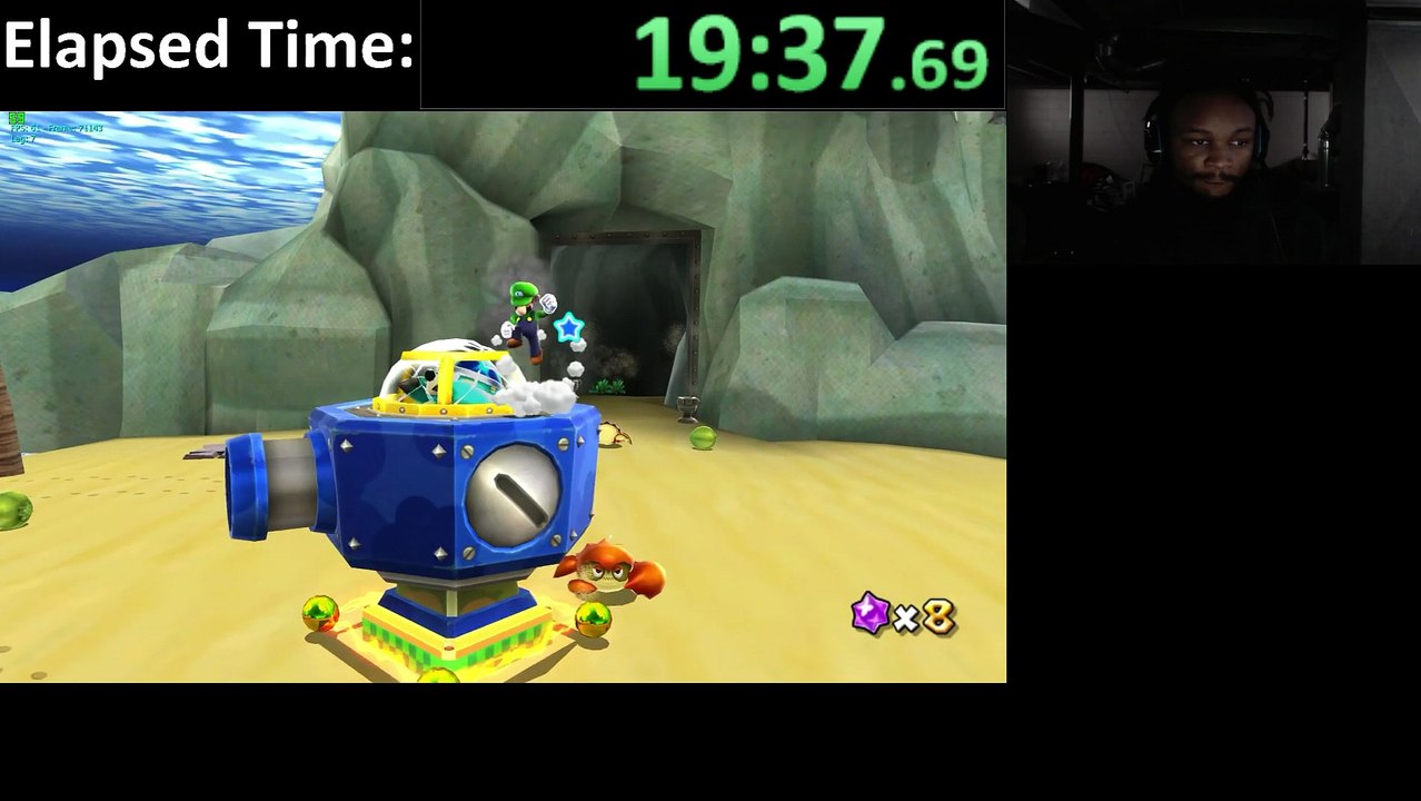 Super Luigi Galaxy (PC) Dolphin Emulator 4.0-5616 Walkthrough #8 - Part 2 with XSplit Broadcaster - 1080p 60 HD