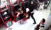 Security guard caught on CCTV stealing money from an ATM machine without the victim notici