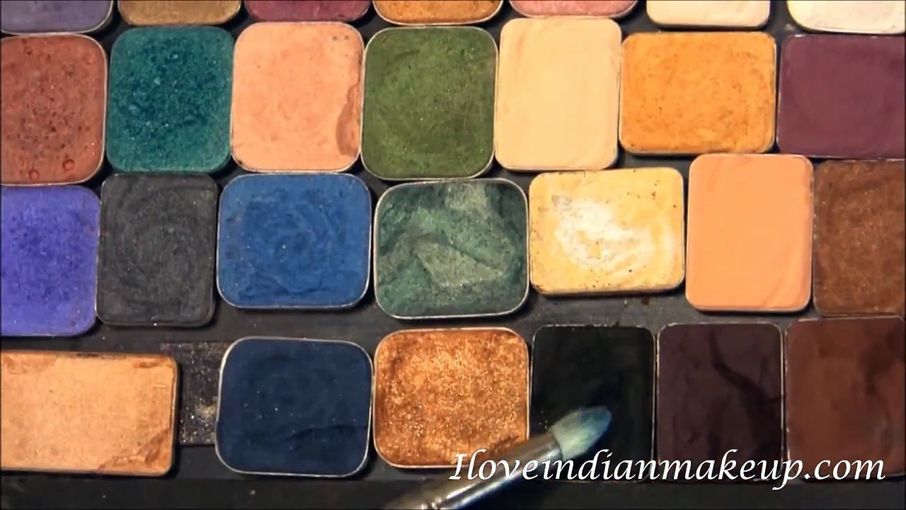 Ultimate Glam Blue Eyes & Face Makeup For Brown/Tan or Indian Skin Tone