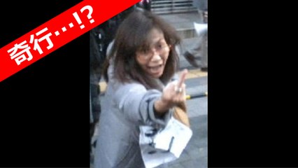 香山リカ デモ 奇行？発狂？ 日韓合意を糾弾する国民大行進 銀座→日比谷公園 平成28年1月10日 レイシスト カウンター