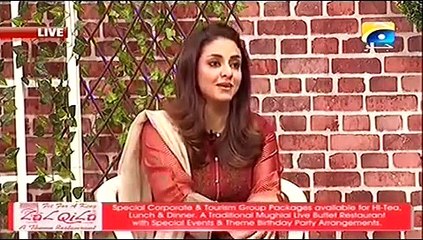 Nadia Khan Show -14 January 2016-Part 1- Babul Ka Angna Drama Cast