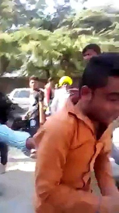 Bajrang dal beating muslim boy
