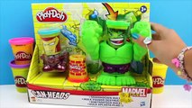 Hulk Smashdown playset play doh Can Heads Iron Man Playdough Toys Superhero 2015