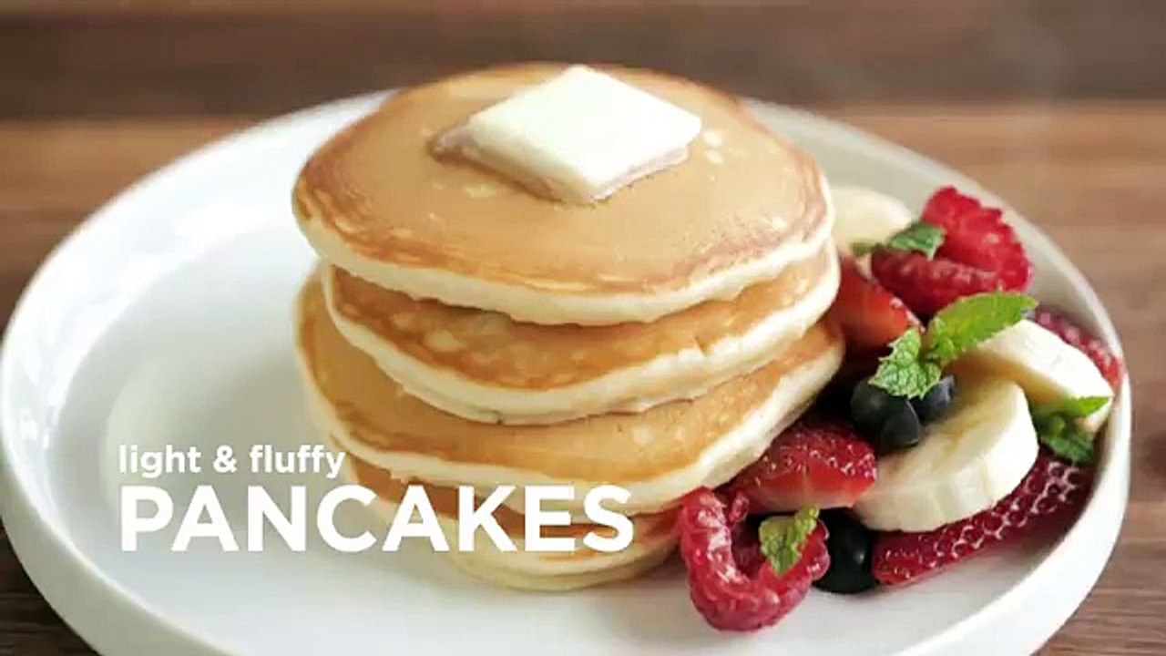 Light and Fluffy Pancakes Recipe Video Dailymotion