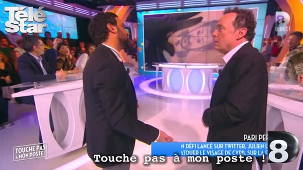 Touche pas à mon poste ! Julien Lepers s'est fait tatouer la tête de Cyril Hanouna sur les fesses - Mercredi 13 janvier 2016