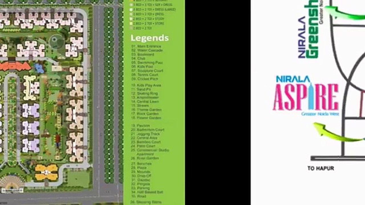 Nirala Aspire Location Map