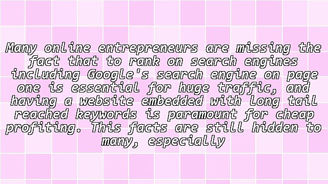 Having A Good Keyword Reached Website Is Very Essential For Rankings
