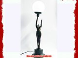 ART DECO BRONZE LIGHTING 'NORA STANDING' LADY LAMP