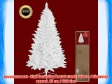 decorative white 210 cm-7 feet PVC artificial christmas tree flame resistant approx. 874 tips