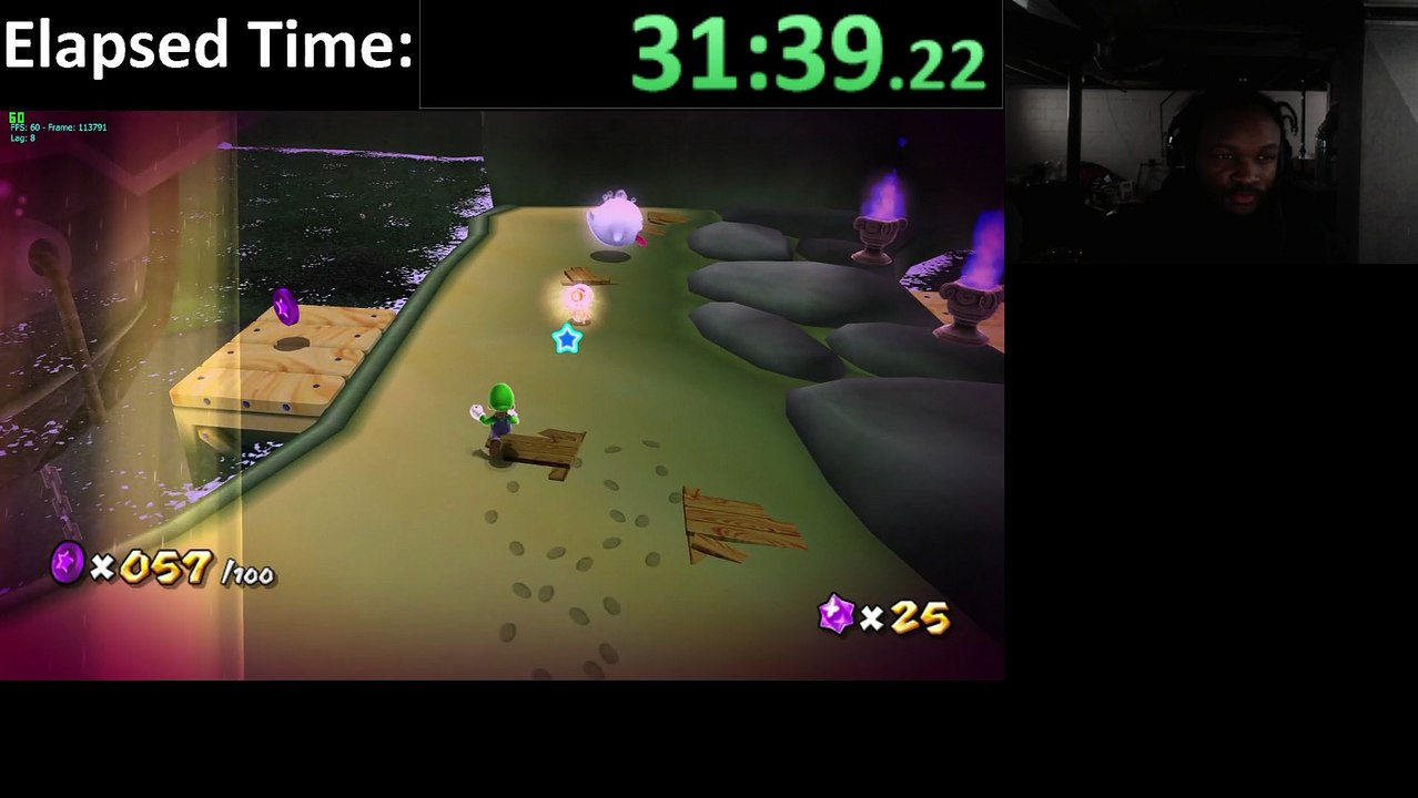 Super Luigi Galaxy (PC) Dolphin Emulator 4.0-5616 Walkthrough #8 - Part 3 with XSplit Broadcaster - 1080p 60 HD
