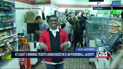 Download Video: At least 3 winning tickets announced in $1.5B powerball jackpot