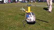 ROBINSON R 22 GIANT SCALE VARIO RC ELECTRIC MODEL HELICOPTER DEMO FLIGHT / Turbine Meeting