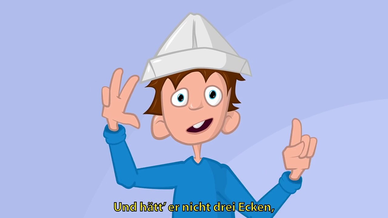 Mein Hut, der hat drei Ecken Kinderlieder zum Mitsingen | Sing Kinderlieder