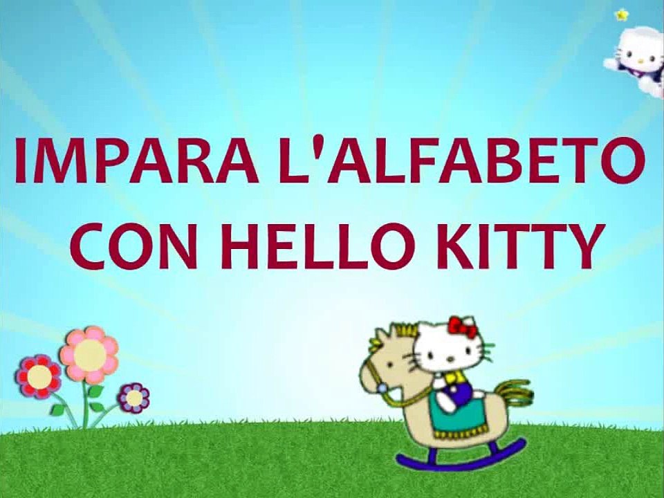 alfabeto italiano per bambini - impara lalfabeto con hello kitty - abc per bambini