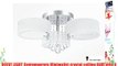 OOFAY LIGHT Contemporary Minimalist crystal ceiling light with 3 light flush light crystal