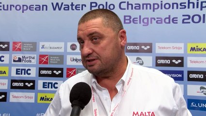 Interviews after Croatia won by 22:2 against Malta – Men Preliminary, Belgrade 2016 European Championships