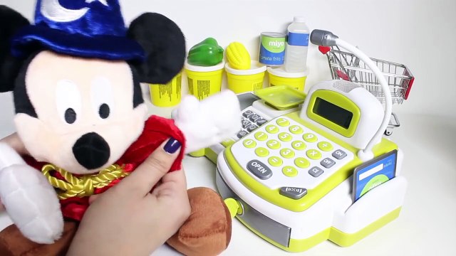❤ MICKEY MOUSE caisse ❤ Supermarché Mickey Mouse Disney Jouets Shopping Play Doh Alimentaire