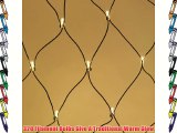 Outdoor Connectable 3m x 2m Garden Net Light Type A with 320 Bulbs on Green Cable by Lights4fun