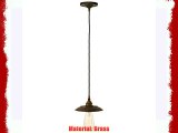 Lamp factory UK Reznor Industrial Pendant Light Antique Brass with  1Polished Brass or Polished