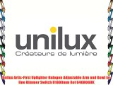 Unilux Artic-First Uplighter Halogen Adjustable Arm and Bowl In-line Dimmer Switch H1800mm