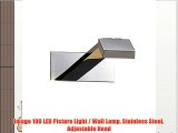 Image 100 LED Picture Light / Wall Lamp Stainless Steel Adjustable Head