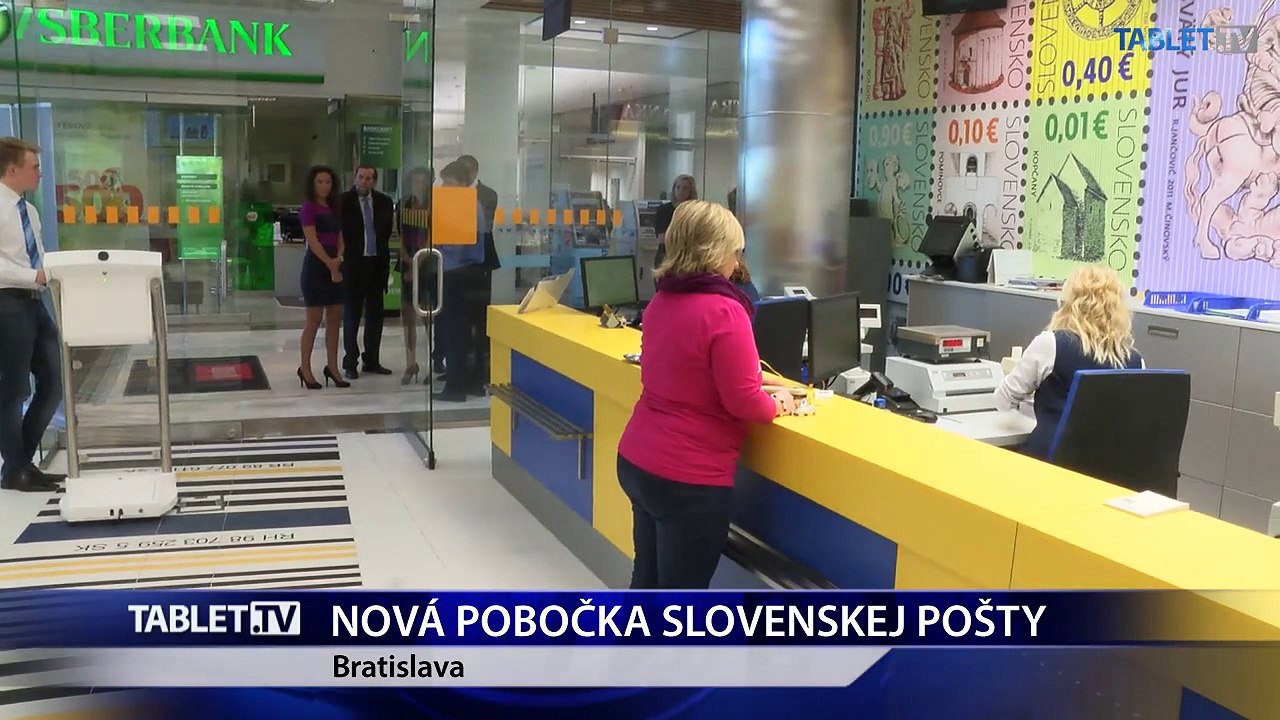 Nová pobočka Slovenskej pošty v obchodnom centre v Bratislave