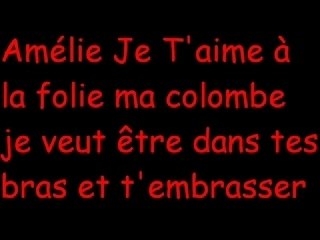Amélie je suis fou de toi