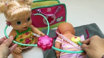 Baby Alive se Kit Bébé Poupée Sac de Médecin Nenuco Poupée Bébé nouveau-né Visite chez le Médecin Jouet Vidéos