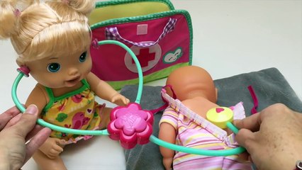 Baby Alive se Kit Bébé Poupée Sac de Médecin Nenuco Poupée Bébé nouveau-né Visite chez le Médecin Jouet Vidéos