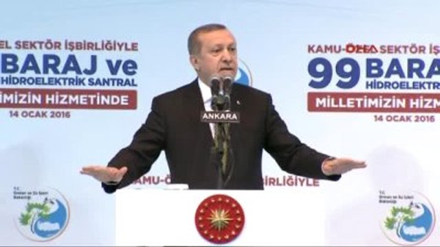 Erdoğan 99 Baraj ve Hidroelektrik Santralinin Toplu Açılış Törenine Katıldı-6