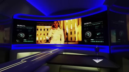 Écrans géants, ciel étoilé : Boeing imagine la cabine d'avion du futur
