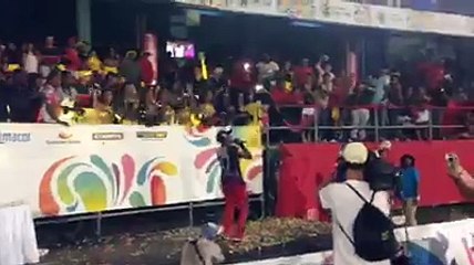 Dwayne Bravo singing in CPL ll interesting video