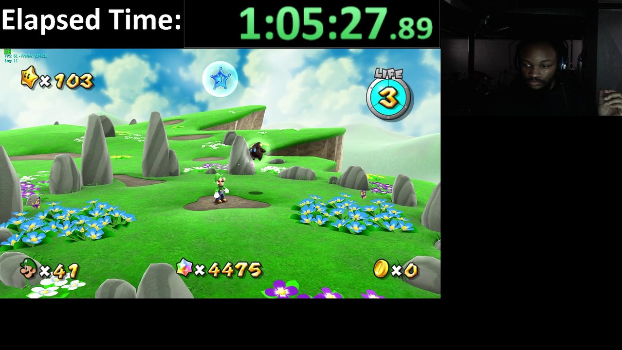 Super Luigi Galaxy (PC) Dolphin Emulator 4.0-5616 Walkthrough #8 - Part 5 with XSplit Broadcaster - 1080p 60 HD